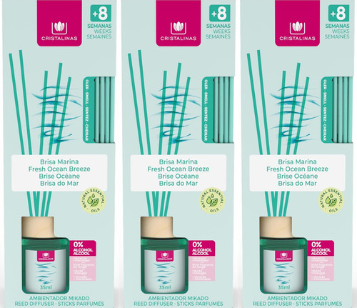 Cristalinas reed diffuser - 3x,